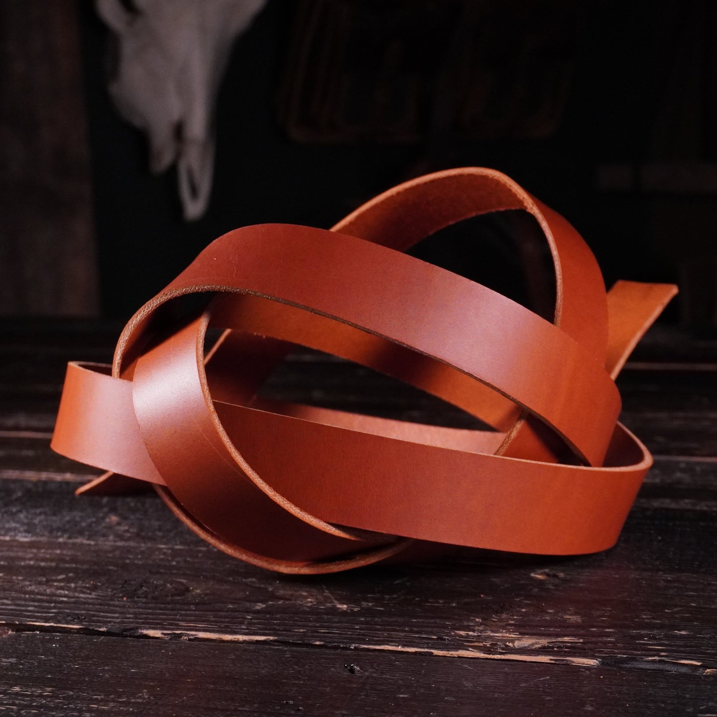 Wickett & Craig - English Bridle Chestnut 8-9oz CUSTOM STRAP LENGTHS
