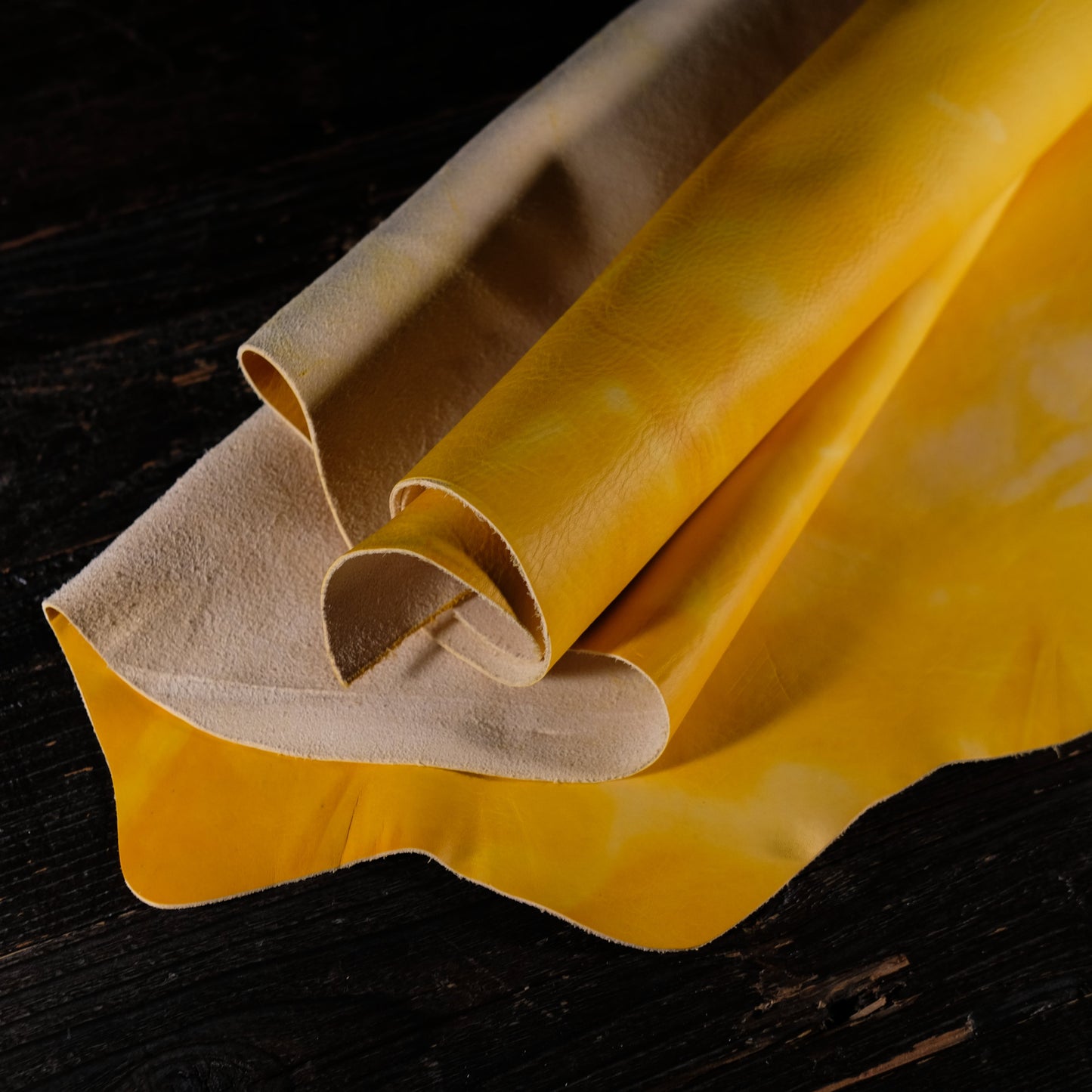 Conceria La Bretagna - Matte Canary Yellow 3-4oz