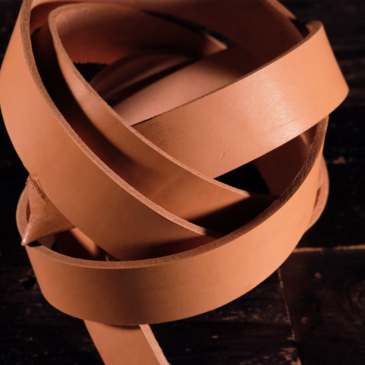 Hermann Oak - Natural Saddle Skirting 9-11oz (Premium) CUSTOM STRAP LENGTHS