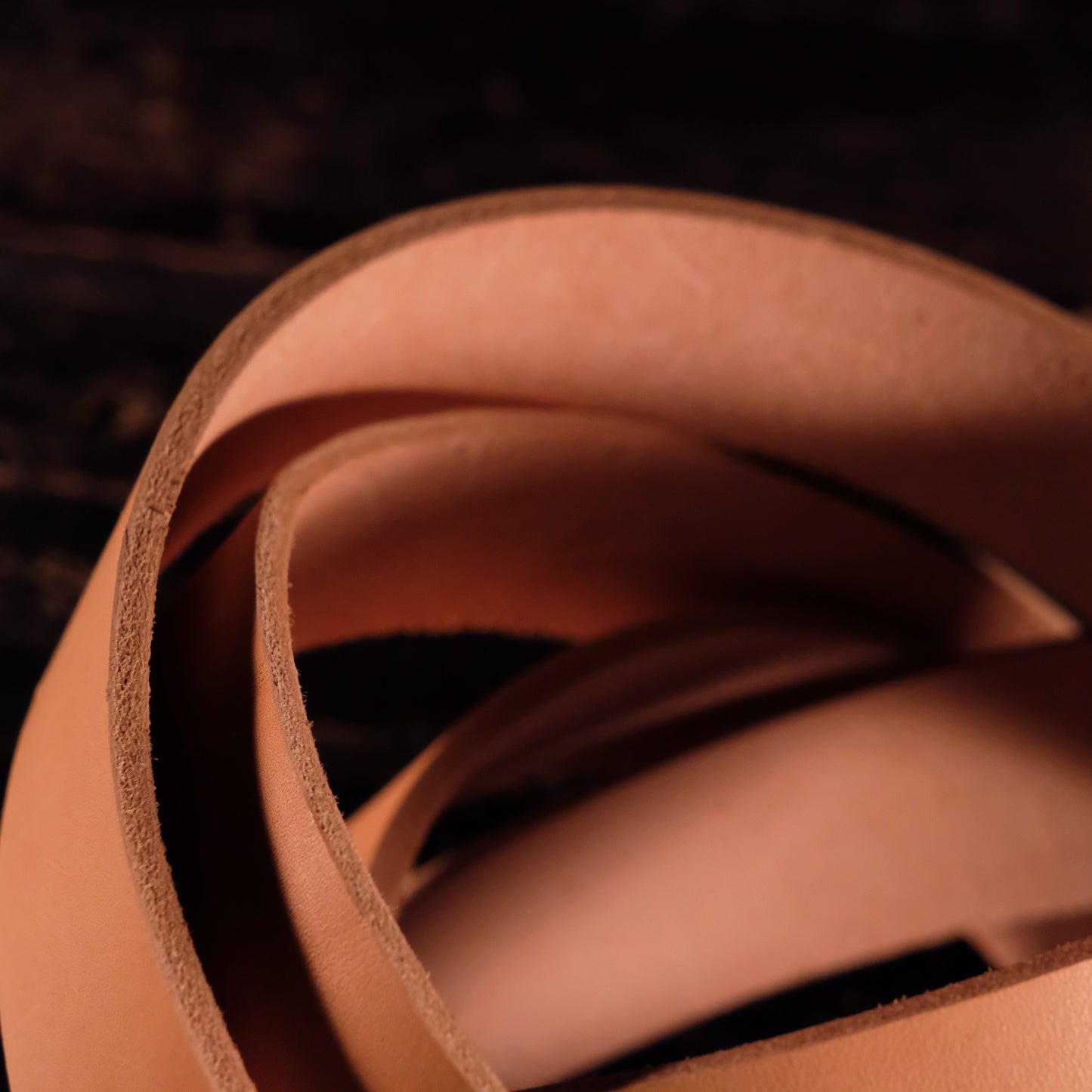 Hermann Oak - Natural Saddle Skirting 9-11oz (Premium) CUSTOM STRAP LENGTHS