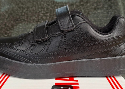 Tennis Piel Genuina Choclo Niño Hombre Color Negro