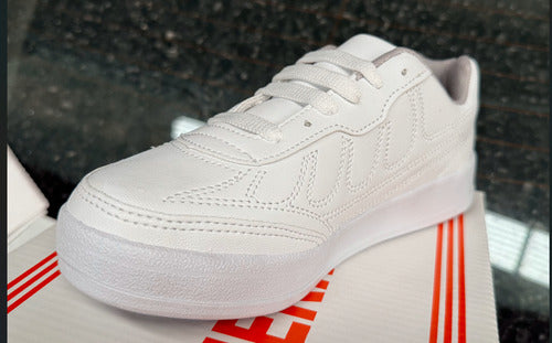 Tenis Escolar Blanco Niño Niña Velcro Deportivo Ligeros Zapatos Para Educación Física Primaria