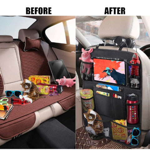 2pz Organizadora De Piel Para Automóvil Premium - maxipiel