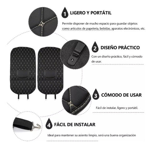 Fundas De Asiento De Lujo Para Parte Trasera De Asiento - maxipiel