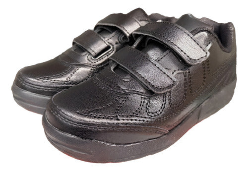 Tenis Negros Casuales Choclo Maxi Piel