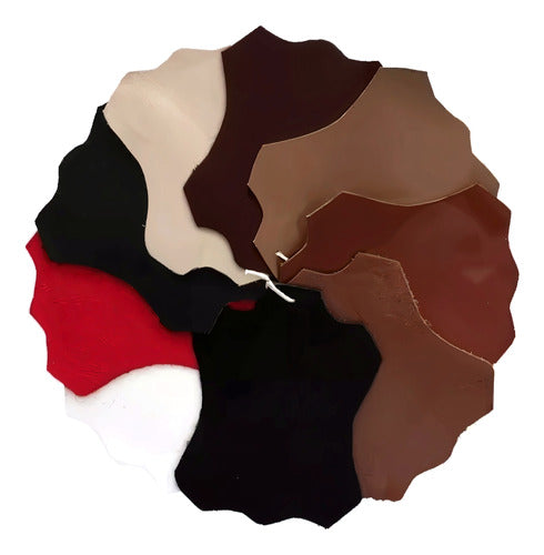Piel Para Tapicería, Color Terracota, Piel Original 100% - maxipiel