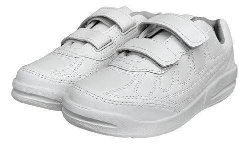 Tenis Blancos Casuales Choclo Maxi Piel