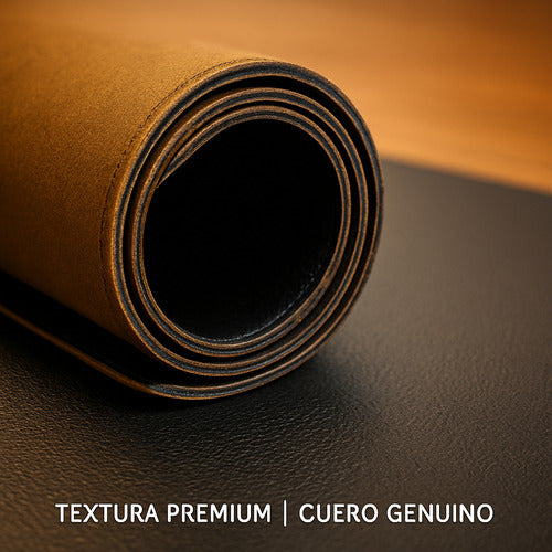 Cubre Escritorio De Piel Negra Premium Protector Paraoficina