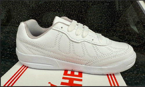 Tenis Blancos Casuales Choclo Maxi Piel