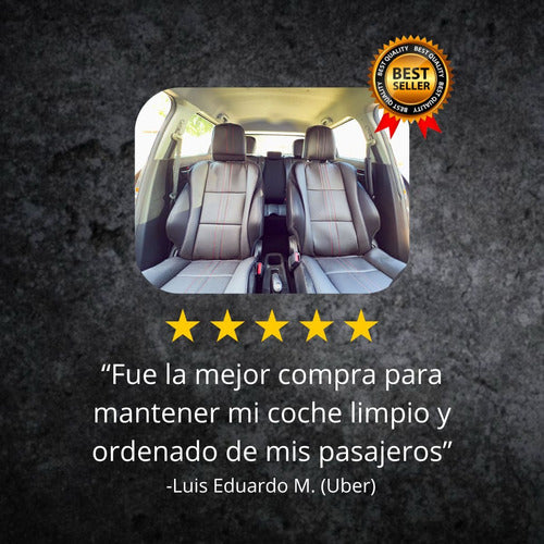 Kit Completo Funda Para Asiento De Auto Trasero 4 Piezas - maxipiel