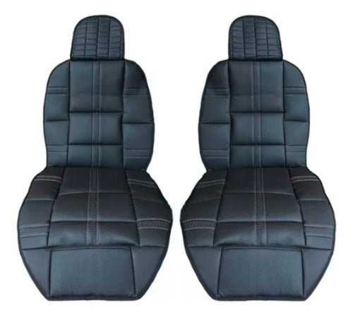 Fundas Cubre Asientos Par De Piel Para Auto O Camioneta - maxipiel