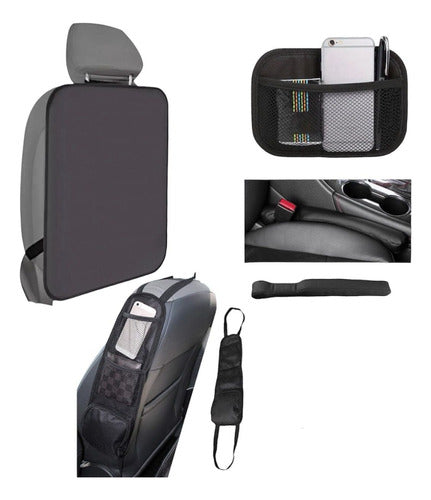 4pzs Kit Funda Trasera, Organizador, Bolsa Lateral Anticaida - maxipiel