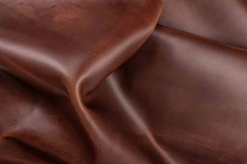 Piel Para Tapicería, Color Terracota, Piel Original 100% - maxipiel