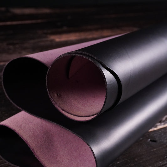 Conceria Walpier - Black Wax Purple 3-4oz