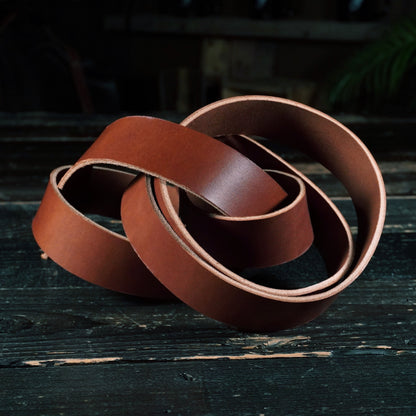 Wickett & Craig - English Bridle Saddle Brown 8-9oz CUSTOM STRAP LENGTHS