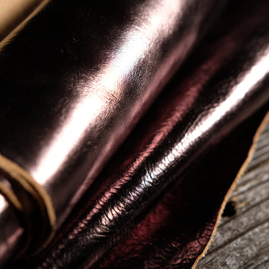 Conceria La Bretagna - Shiny Black Pewter 3-4oz