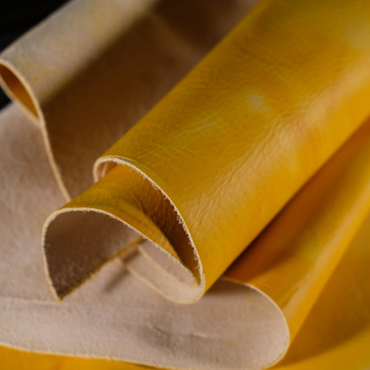 Conceria La Bretagna - Matte Canary Yellow 3-4oz