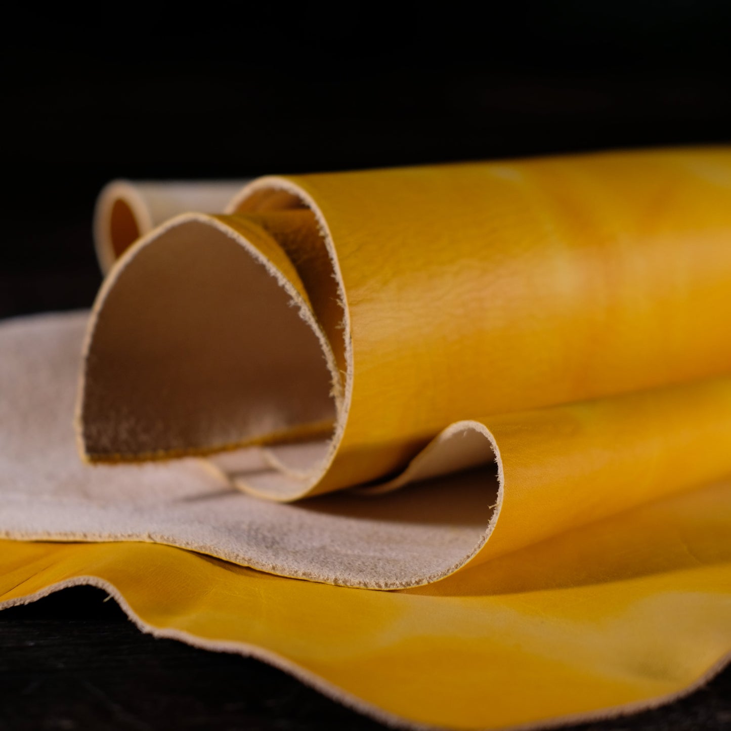 Conceria La Bretagna - Matte Canary Yellow 3-4oz