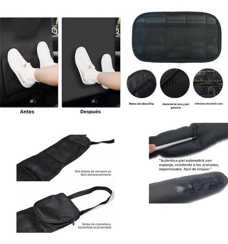 4pzs Kit Funda Trasera, Organizador, Bolsa Lateral Anticaida - maxipiel