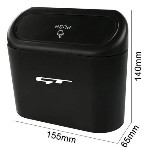 Cubo Basura Carro Basurero Automovil Color Negro - maxipiel