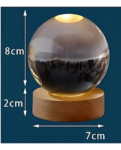 Luz De Cristal Esfera Decorativa - maxipiel