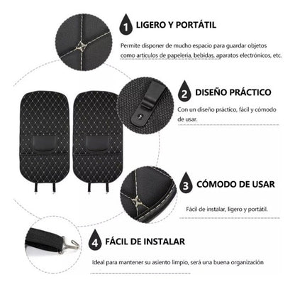Fundas De Asiento De Lujo Para Parte Trasera De Asiento - maxipiel