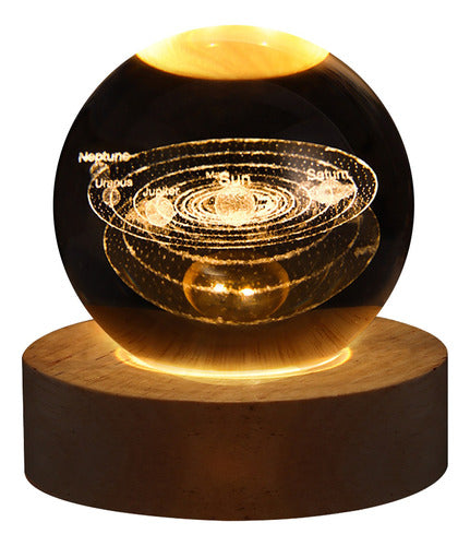 Luz De Cristal Esfera Decorativa - maxipiel