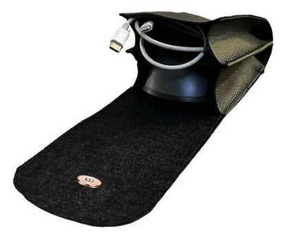 Bolsa Cargador Usb Organizador De Cables, Mouse De Piel - maxipiel