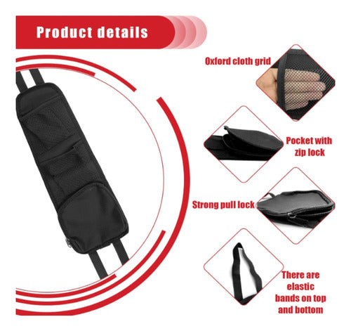 Bolsa Organizadora De Cuero Para Visera De Coche Multiusos - maxipiel