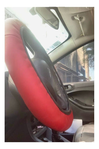 Cubre Volante Auto Cosido Funda Cosida Piel Universal - maxipiel