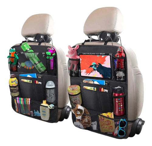 Bolsa Organizadora De Piel Multiusos, Para Carros Premium - maxipiel