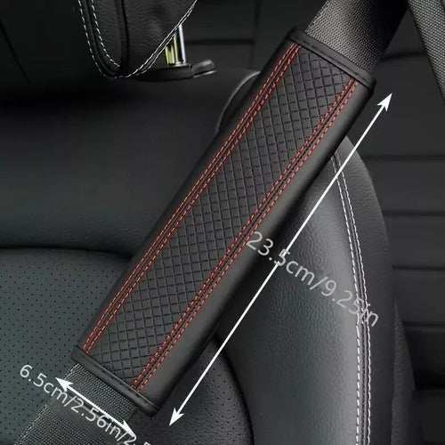 Kit 4 Pzas Protector Cinturon De Seguridad Auto Almohadillas - maxipiel