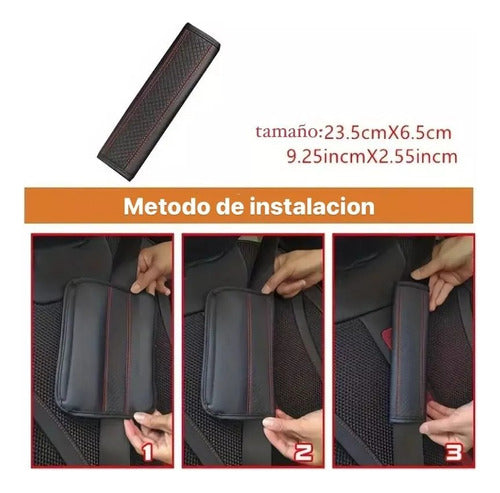 Kit 4 Pzas Almohadillas Para Cinturón De Seguridad De Auto - maxipiel