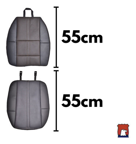 Kit Completo Funda Para Asiento De Auto Trasero 4 Piezas - maxipiel