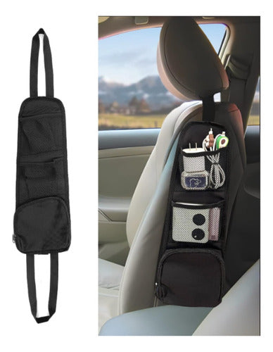 Bolsa Organizadora De Cuero Para Visera De Coche Multiusos - maxipiel