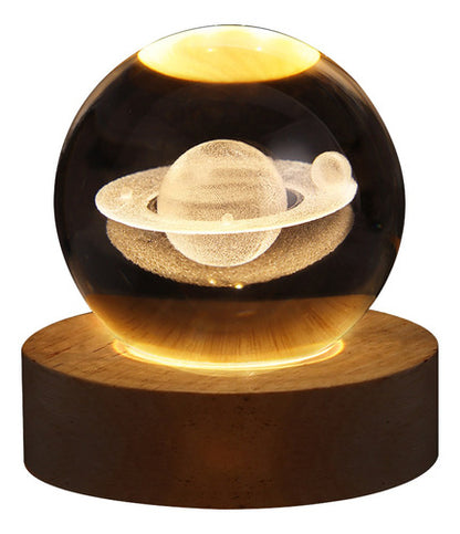 Luz De Cristal Esfera Decorativa - maxipiel