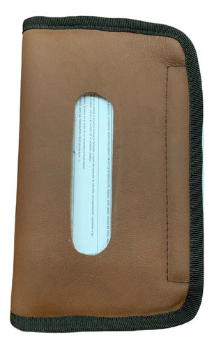 Cartera Tarjetero Titular De Tarjeta Matrícula Portapasaport - maxipiel