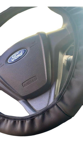Funda Negro Volante Piel De 38 Cm
