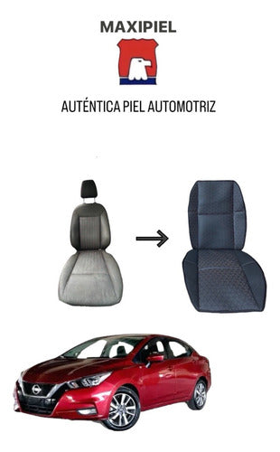Versa Advance 2022 Respaldo 60/40 Fundas De Piel N/g - maxipiel