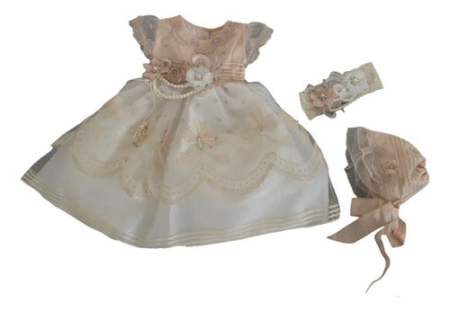 Ropón Vestido Bautizo Paquete Kit Envío Gratis - maxipiel
