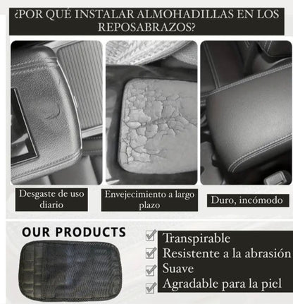 Almohadilla  De Piel Para Reposabrazos De Automovil - maxipiel