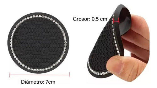 Porta Vasos Para Auto Silicon Universal Posa Vaso Carro - maxipiel