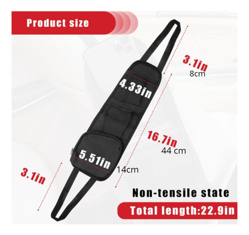 Bolsa Organizadora De Cuero Para Visera De Coche Multiusos - maxipiel