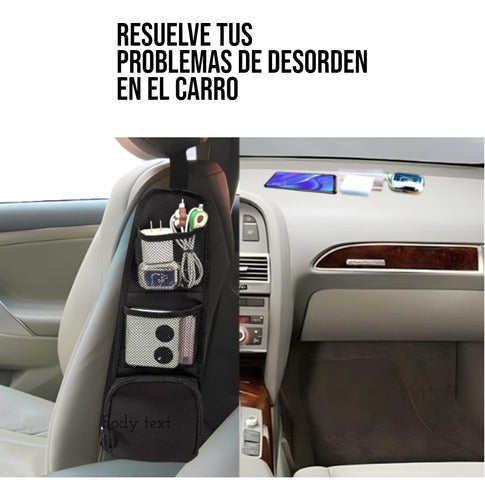 Bolsa Organizadora De Cuero Para Visera De Coche Multiusos - maxipiel