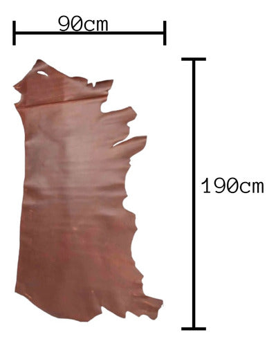 Piel Para Tapizar Color Terracota, Piel Original 100% - maxipiel