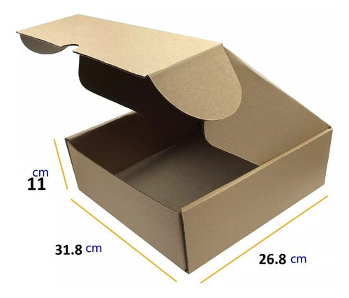 Mailbox 32x27x9cm 25 Piezas Caja Envíos Microcorrugado Kraft - maxipiel
