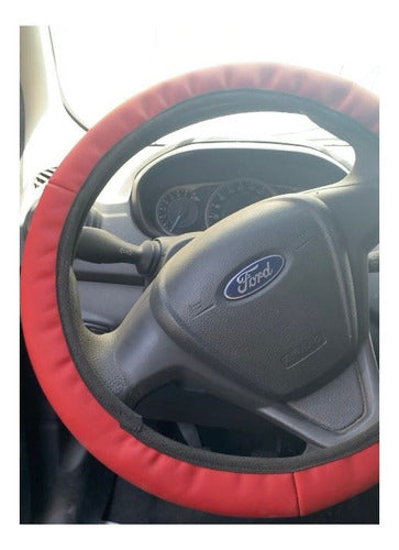 Cubre Volante Auto Cosido Funda Cosida Piel Universal - maxipiel