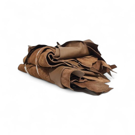 Pedacera De Piel Genuina De Cuero Tapiz 5 Kg Color Miel - maxipiel