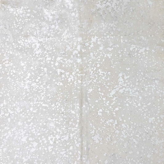 Brazil Hair-On Hide - Devore Silver